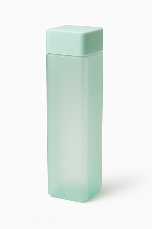 1000ml Square Water Bottle for Office, Gym & School | Leakproof BPA-Free Plastic | Pastel Mint Green | Stylish & Durable| Pack OF 6