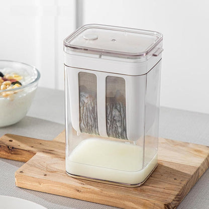 Yogurt Maker with Strainer — Homemade Curd & Greek Yogurt Container
