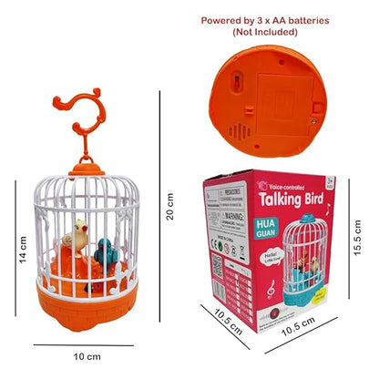 Generic Talking Bird Toy | Interactive, Repeat What You Said, Singing Fun, Educational & Entertaining for Kids & Children