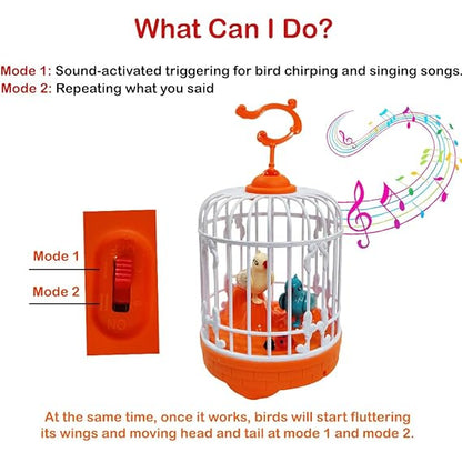 Generic Talking Bird Toy | Interactive, Repeat What You Said, Singing Fun, Educational & Entertaining for Kids & Children