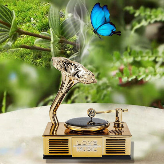 Car Vintage Phonograph Record Player Perfume | Retro Gramophone Style Car Dashboard Fragrance | Long Lasting Luxury Car Freshener for All Cars