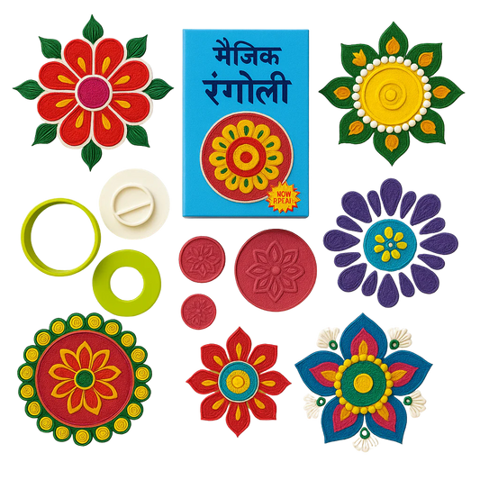 DIY Rangoli Kit – Mess-Free, Beginner-Friendly & Vibrant