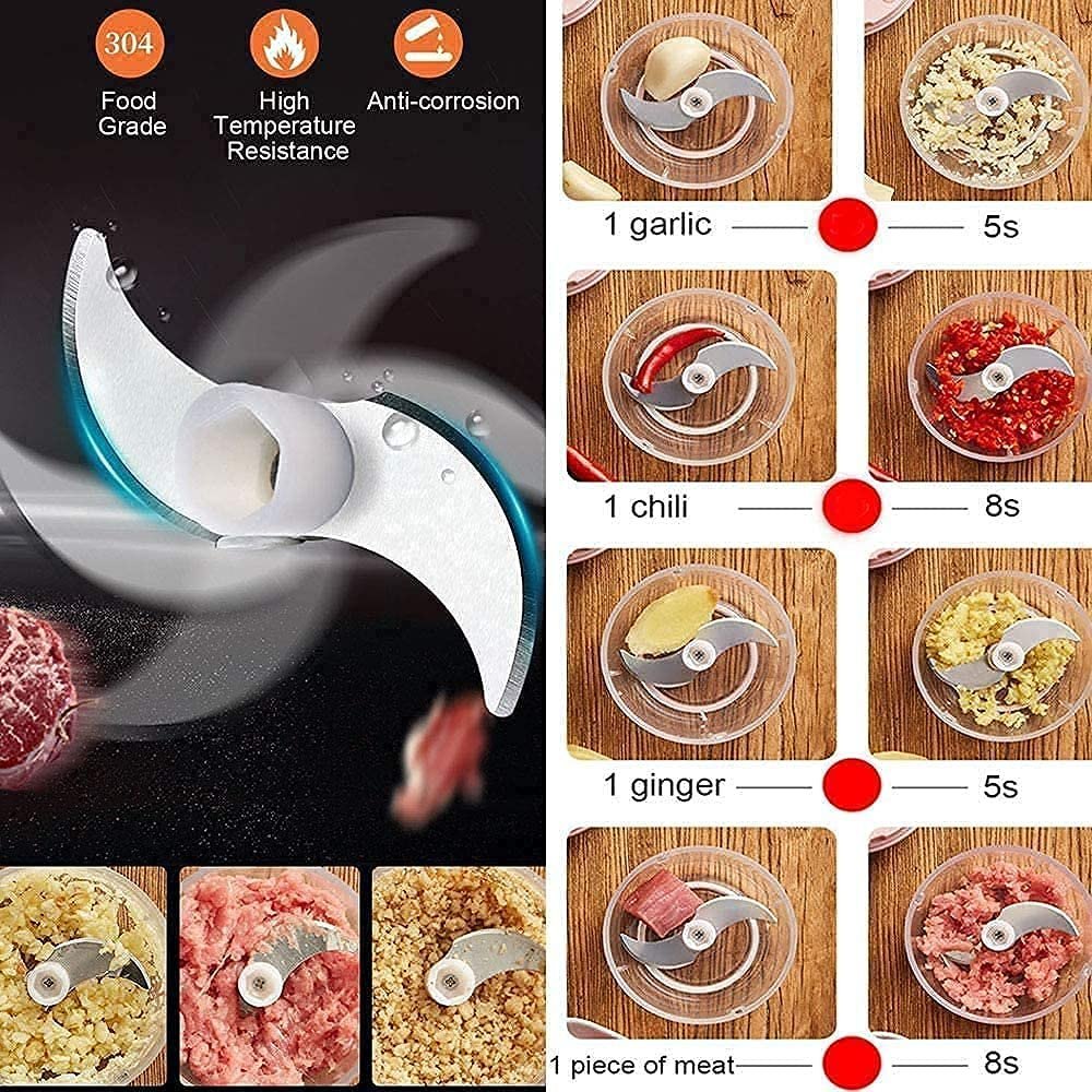 Electric Mini Chopper 250ml Electric Vegetable Chopper